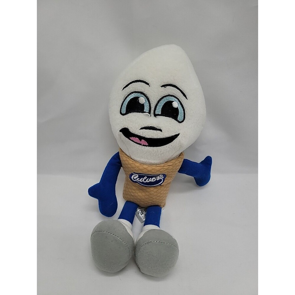 Culvers 10" Scoopie Ice Cream Frozen Custard Plush Stuffed Toy 2019 Advertising